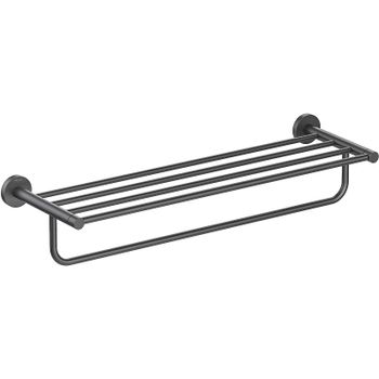 Полка для полотенец Aquatek Европа AQ4115MB Черная матовая — фото 1, Полки для полотенец