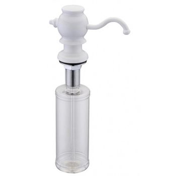 Дозатор для жидкого мыла ZorG ZR-24 WHITE Белый — фото 1, Дозаторы для кухонных моек