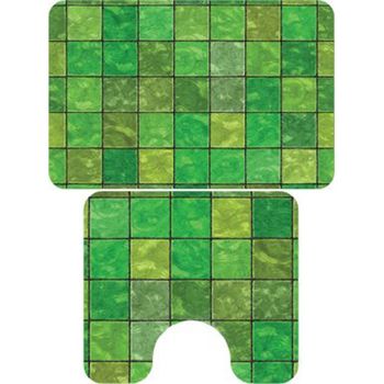 Комплект ковриков Veragio Carpet 68x45 VR.CPT-7200.11 с рисунком Flora — фото 1, Коврики для ванной комнаты