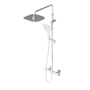 Душевая система Damixa Option DX218092000 с термостатом Хром — фото 3, Душевые стойки