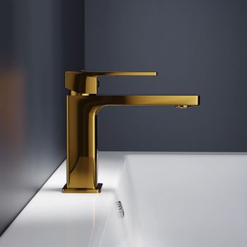 Смеситель для раковины Damixa Gala 530210600 Золото — фото 3, Смесители для раковины