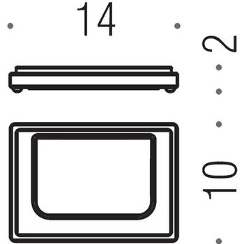 Мыльница Colombo Design Look B1640.NM-VAN Черный матовый — фото 2, Мыльницы