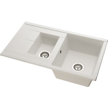 Кухонная мойка Aquaton Делия 87 1A716232DE240 Жемчуг — фото 2, Кухонные мойки