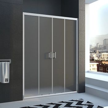 Душевая дверь Veconi Vianno VN-45 120 VN45-120-02-19C1 профиль Хром стекло Pear — фото 1, Раздвижные душевые двери