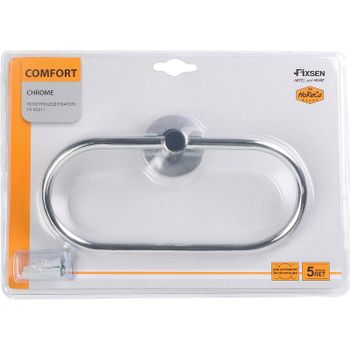 Кольцо для полотенец Fixsen Comfort Chrome FX-85011 Хром — фото 2, Полотенцедержатели