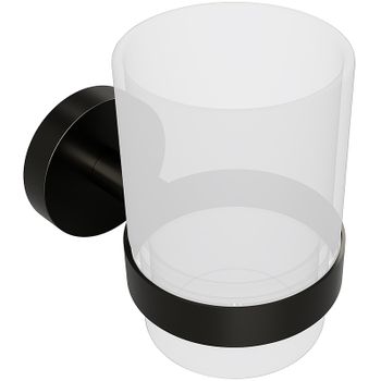 Стакан для зубных щеток Bemeta Graphit 156110012 Антрацит матовый — фото 1, Стаканы для зубных щеток