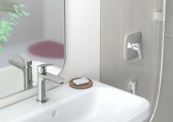 Смеситель для раковины Hansgrohe Logis Fine 71251000 Хром — фото 3, Смесители для раковины