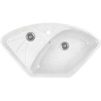 Кухонная мойка Domaci Бьелла DMC-10E GWS-10E-331 Белая — фото 1, Кухонные мойки