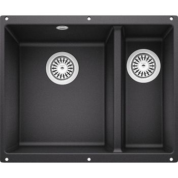 Кухонная мойка Blanco Rotan 340/160-U 523077 Антрацит — фото 1, Кухонные мойки