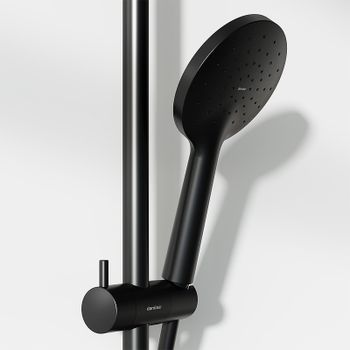 Душевая система Damixa Jupiter 977710300 Черная матовая — фото 5, Душевые стойки