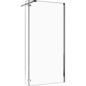 Душевая перегородка WeltWasser WW400 70G+30G 10000002945 профиль Хром стекло прозрачное — фото 1, Душевые перегородки