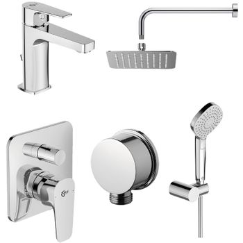 Комплект смесителей Ideal Standard Esla BD002XC Хром — фото 1, Готовые комплекты для ванной комнаты