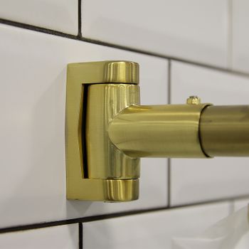 Карниз для душевого поддона Radomir 80x80 1-12-3-0-0-006 Золото — фото 2, Карнизы для ванной