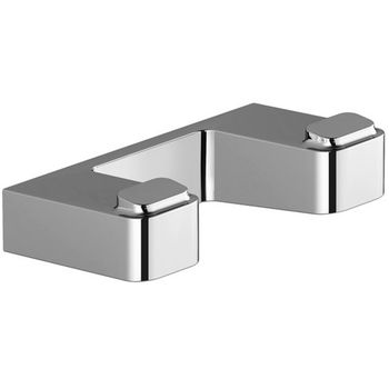 Двойной крючок Ravak 10° X07P352 Хром — фото 1, Крючки для полотенец