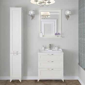 Тумба под раковину Aquaton Леон 65 Н 1A194601LBPS0 Дуб белый — фото 5, Тумбы под раковину