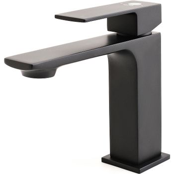 Смеситель для раковины Orange Lutz M04-021b Черный — фото 3, Смесители для раковины