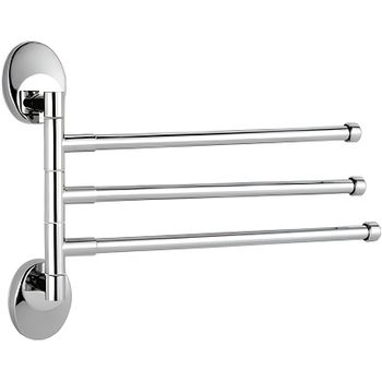 Полотенцедержатель Haiba HB1613 тройной поворотный Хром — фото 1, Полотенцедержатели