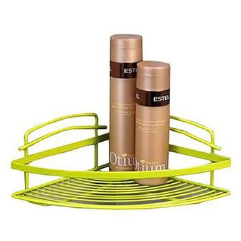 Угловая полка Fixsen FX-850G-1 Зеленая — фото 1, Полки для ванной и душа