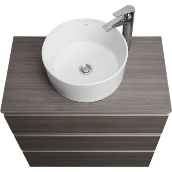 Тумба под раковину Roca The Gap 80 A857406402 подвесная Городской дуб — фото 4, Тумбы под раковину