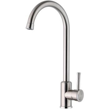 Смеситель для кухни ZorG Steel Hammer SH 5188 INOX Нержавеющая сталь — фото 1, Смесители для кухни