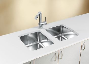 Кухонная мойка Alveus Luno 20 SAT 90 FI 340x400 1128740 Сатинированная сталь — фото 2, Кухонные мойки