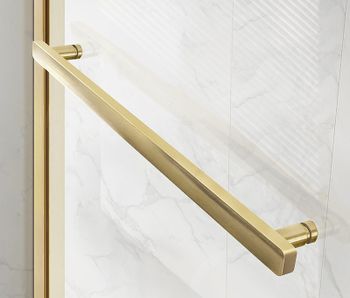 Душевой уголок Vincea Slim Soft 150x90 VSR-1SS9015CLG профиль Брашированное золото стекло прозрачное — фото 3, Прямоугольные душевые уголки