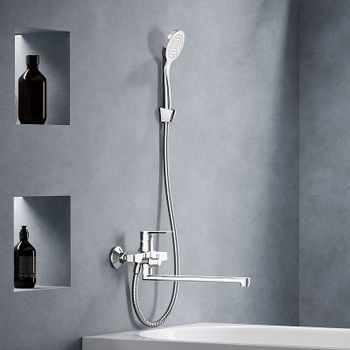 Смеситель для ванны Damixa Apollo 479500000 универсальный Хром — фото 3, Смеситель для ванны