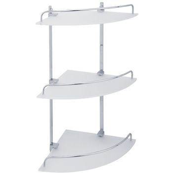 Стеклянная полка Veragio Gifortes VR.GFT-9033.CR угловая Хром — фото 1, Полки для ванной и душа