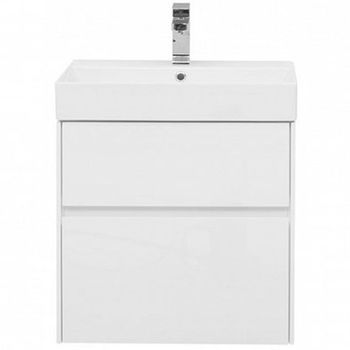 Тумба под раковину Aquanet Бруклин 60 203958 подвесная Белая 203958 — фото 1, Тумбы под раковину