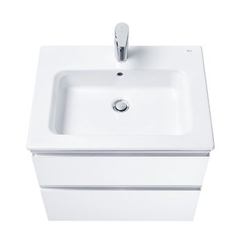 Тумба под раковину Roca The Gap 60 A857397806 подвесная Белый глянец — фото 6, Тумбы под раковину