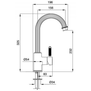 Смеситель для раковины Cezares Aphrodite APHRODITE-LS2-02-Bi Бронза — фото 2, Смесители для раковины
