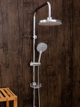 Душевая система Orange Push M01-912cr Хром — фото 5, Душевые стойки