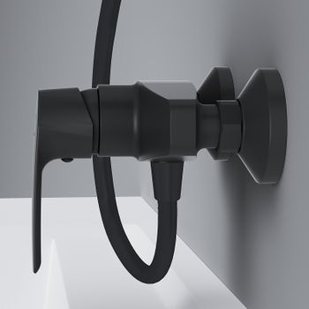 Смеситель для душа AM.PM Gem F90A20022 Черный — фото 5, Смеситель для душа