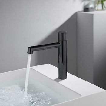 Смеситель для раковины Vincea Desire VBF-1D3MB Черный матовый — фото 6, Смесители для раковины