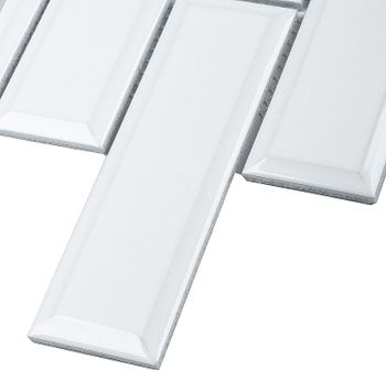 Керамическая мозаика StarMosaic Metro White Glossy KM82895 28,7x29,5 см — фото 2, Мозаика