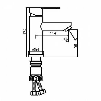 Смеситель для раковины Frap F10801 Сатин — фото 10, Смесители для раковины