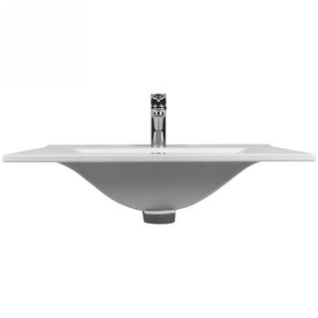 Тумба с раковиной Bond Wave 60 T01600-S05W подвесная Белая глянцевая — фото 11, Тумбы с раковиной