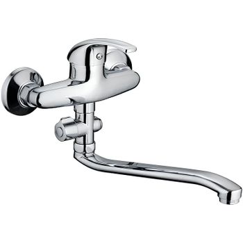 Смеситель для ванны Frap H29 F2129-B универсальный Хром — фото 1, Смеситель для ванны