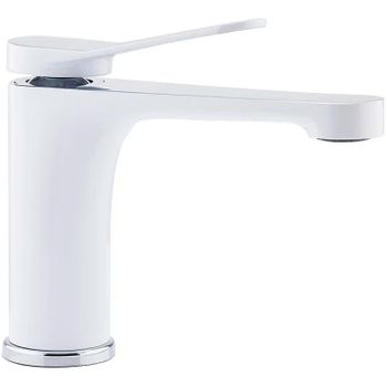 Смеситель для раковины Frap H45 F1045 Белый Хром — фото 1, Смесители для раковины