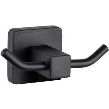 Двойной крючок Haiba HB8905-2 Черный матовый — фото 1, Крючки для полотенец