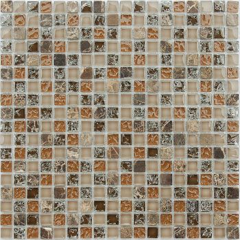 Мозаика Caramelle mosaic Naturelle 8 мм Klondike 30,5x30,5 см — фото 1, Мозаика