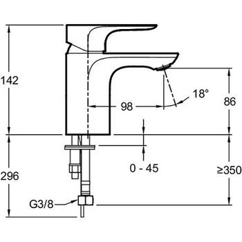 Товар: Смеситель для раковины Jacob Delafon Aleo E72277-4-CP Хром - фото 16 Смеситель для раковины Jacob Delafon Aleo E72277-4-CP Хром — фото 16, Смесители для раковины