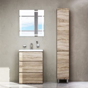 Тумба под раковину AM.PM Gem S 60 M91FSX0602OF Светлый дуб — фото 8, Тумбы под раковину