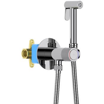 Гигиенический душ со смесителем Aquatek Бетта AQ1023CR Хром — фото 2, Гигиенические души