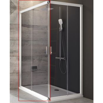 Душевая дверь Ravak Blix BLRV2K-120 1XVG0100ZH профиль Белый стекло Графит — фото 1, Раздвижные душевые двери