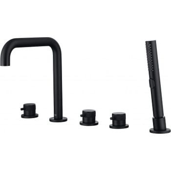 Смеситель на борт ванны Allen Brau Priority 5.31007-31 Черный матовый — фото 1, Смесители на борт ванны