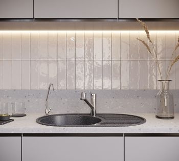 Кухонная мойка Domaci Бьелла DMC-18L DMC-18L-308 Черная — фото 5, Кухонные мойки