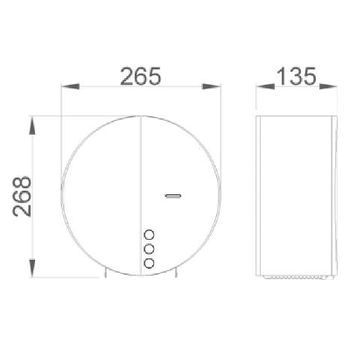 Диспенсер туалетной бумаги Nofer 05046.B Глянцевая нержавеющая сталь — фото 4, Диспенсеры туалетной бумаги