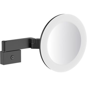 Косметическое зеркало Timo Petruma 15276/03 с подсветкой Черное матовое — фото 1, Косметические зеркала