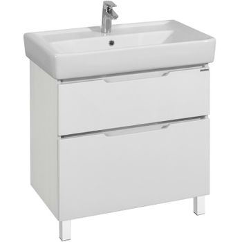 Тумба под раковину Aquaton Дакота 75 1A202901DAAY0 Белая Выбеленное дерево — фото 1, Тумбы под раковину